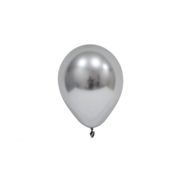 6 İnç Krom Silver Balon (50'li) BALONEVİ
