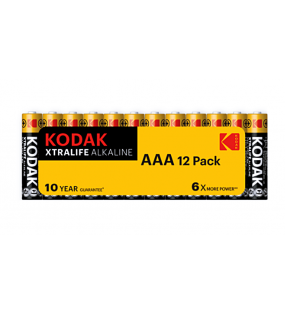 Kodak Xtralife İnce Kalem Pil AAA Alkalin 12 Adet