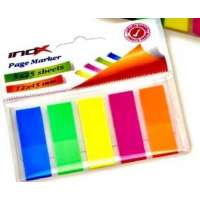 iNox Yapışkanlı Page Marker 5 Renk 25 Yaprak 12x45