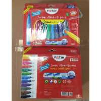 Fatih 34260 Keçeli Kalem 12 Renk Yıkanabilir Jumbo (BOX6)