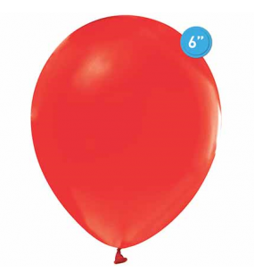 Pastel 6" Balon Balonevi Kırmızı 100lü