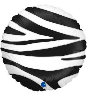 Folyo Balon Grabo 18" Paketli Zebra