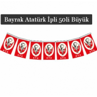 BÜYÜK İPLİ ATALI BAYRAK VT-810 23nisan 10poşet