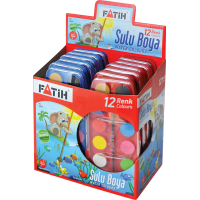 Fatih F12 12renk Sulu Boya (BOX12)