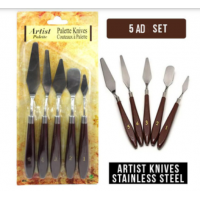 Metal Spatula 5`li Set (Painting Knife)