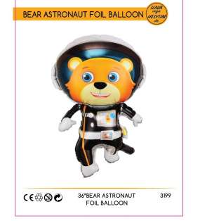 Ayı Astronot Folyo Balon 90cm
